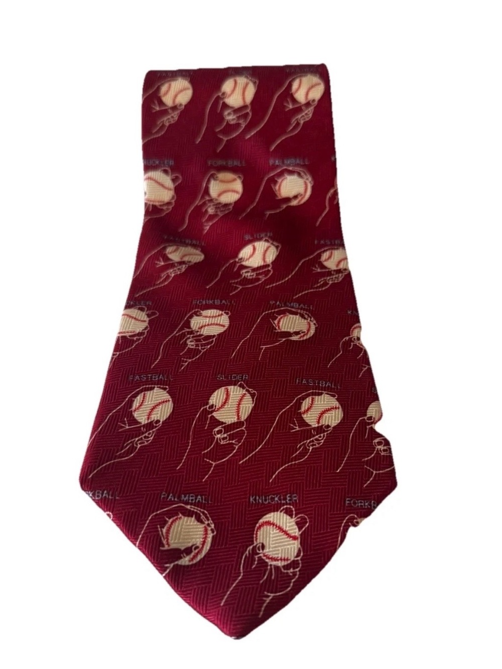 Josh Bach Tie Men's Silk Necktie 57x3.5" Baseball Pitcher USA